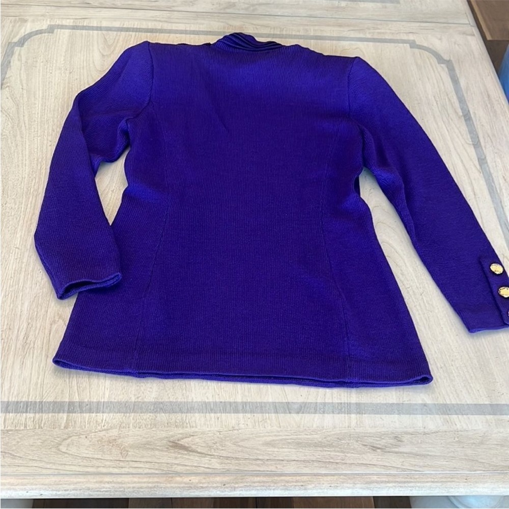 St. John by Marie Gray Elegant Purple Two-Piece Skirt Set - Picture 9 of 9